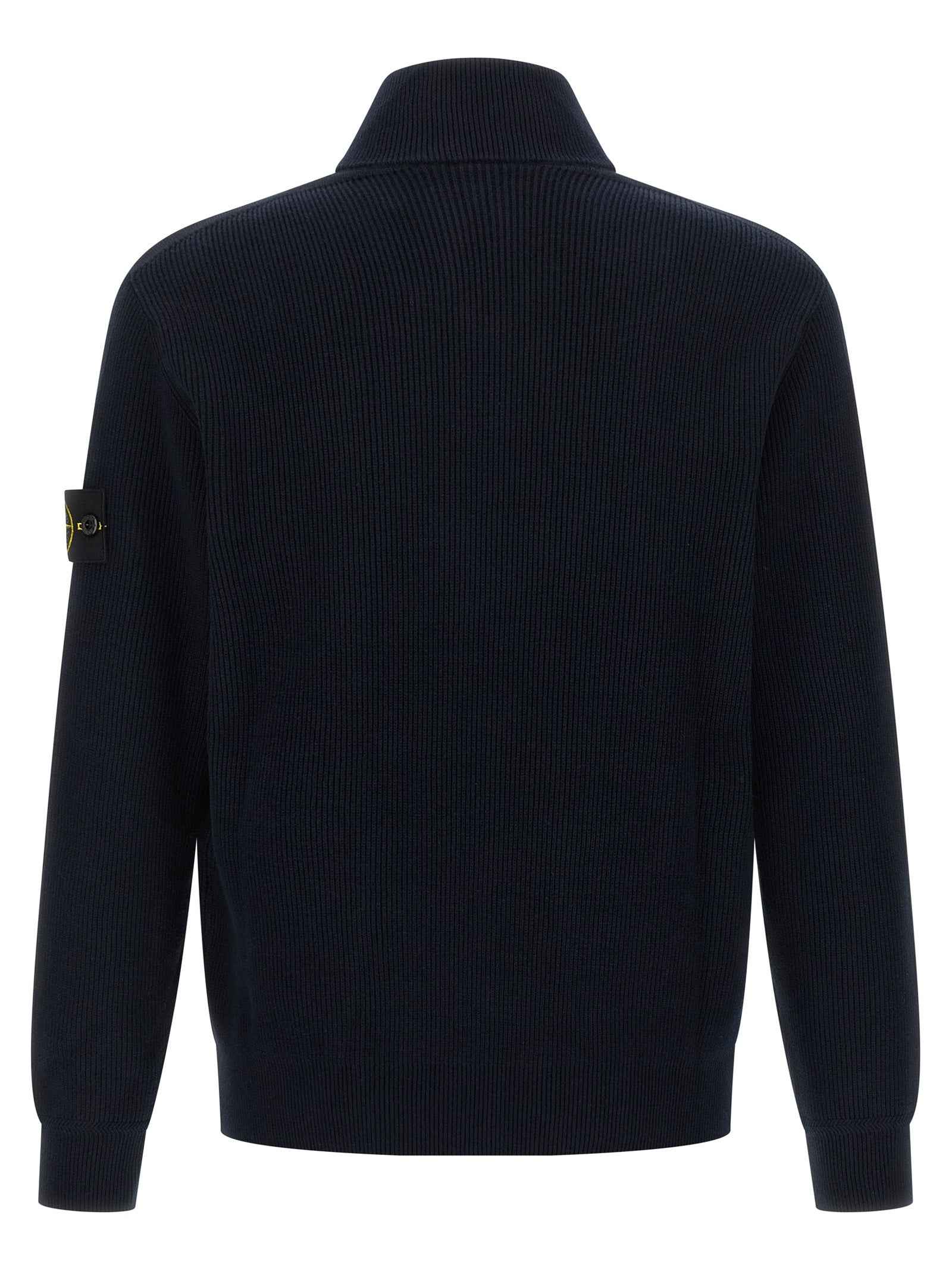 Blue Cotton Cardigan