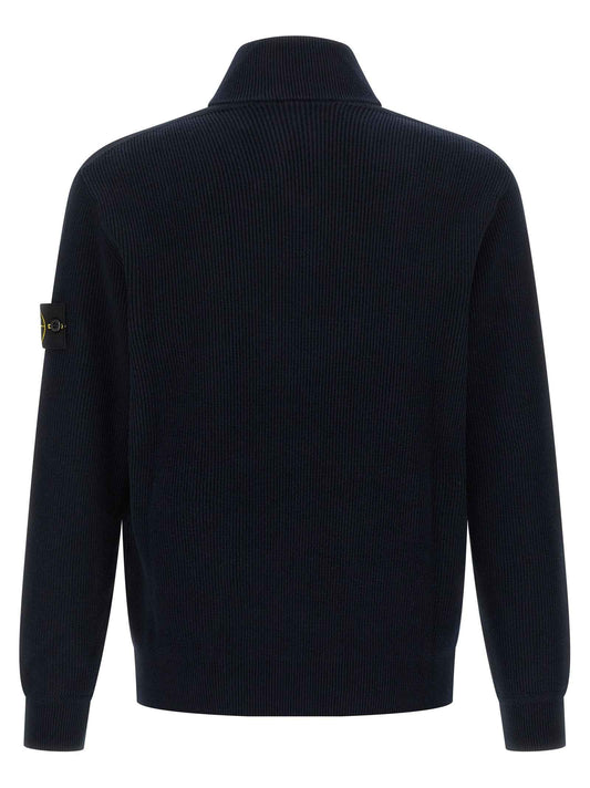 Blue Cotton Cardigan