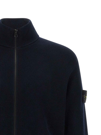 Blue Cotton Cardigan