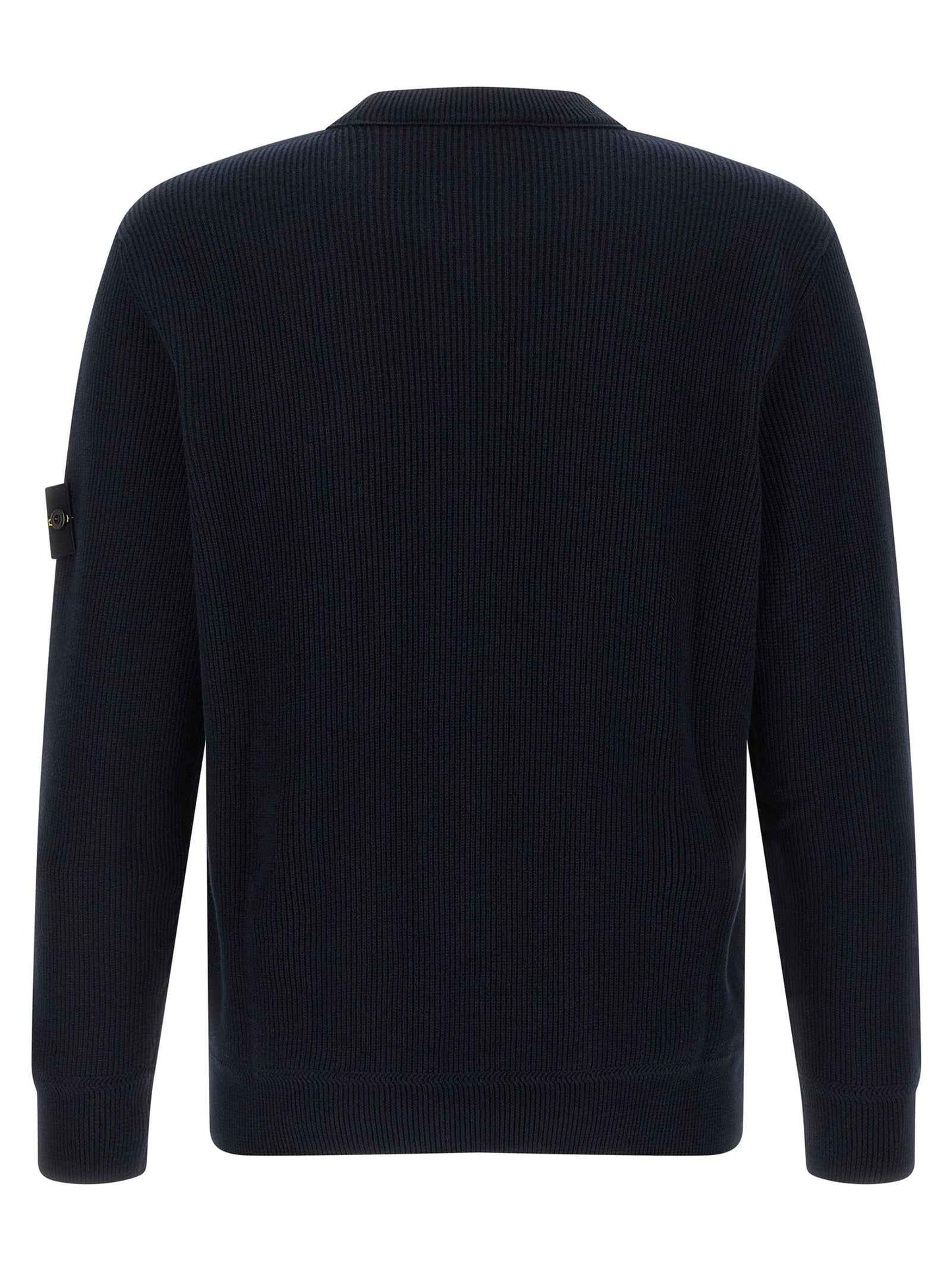 Blue Cotton Cardigan