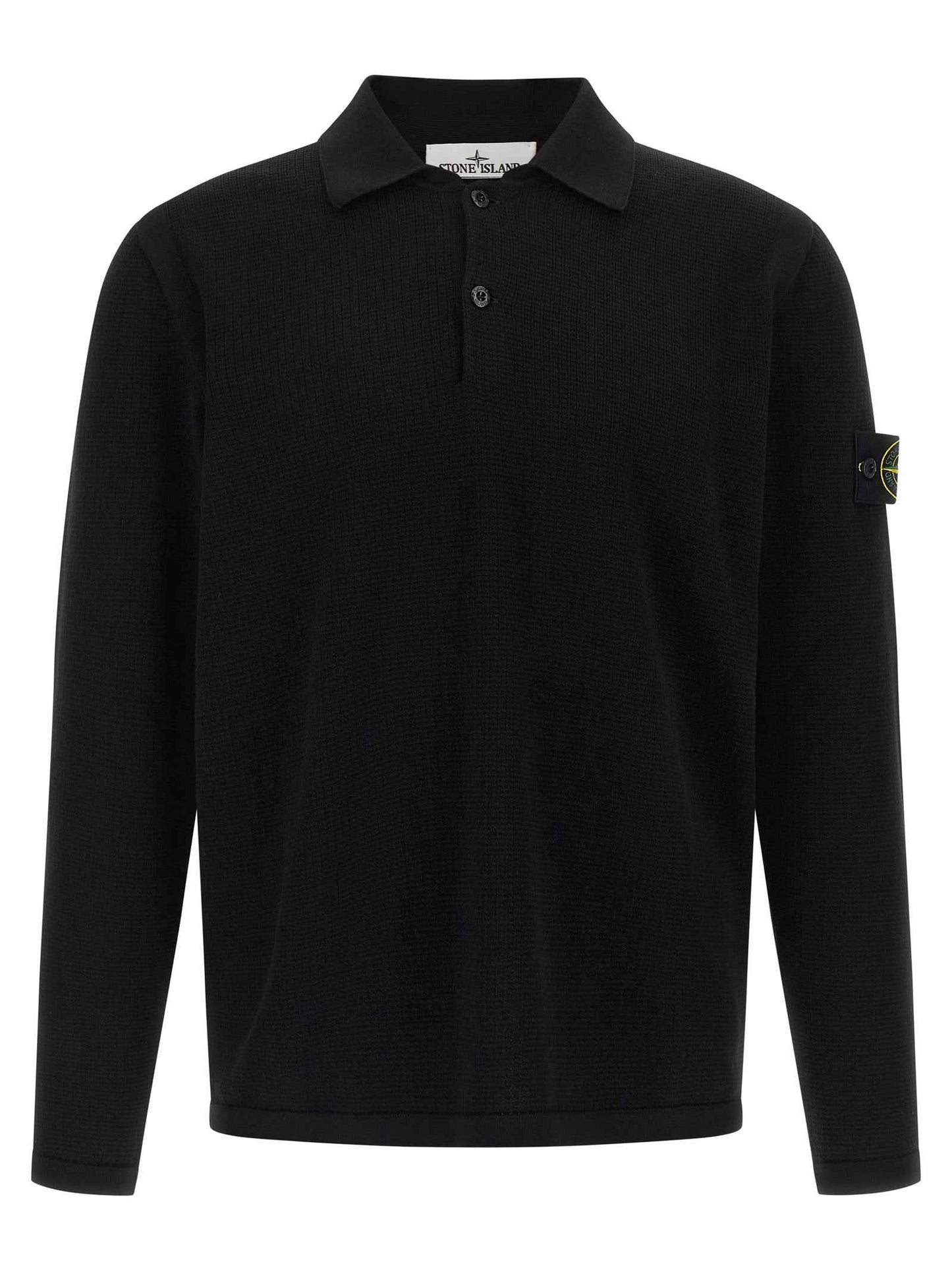 Black Cotton Polo Shirt