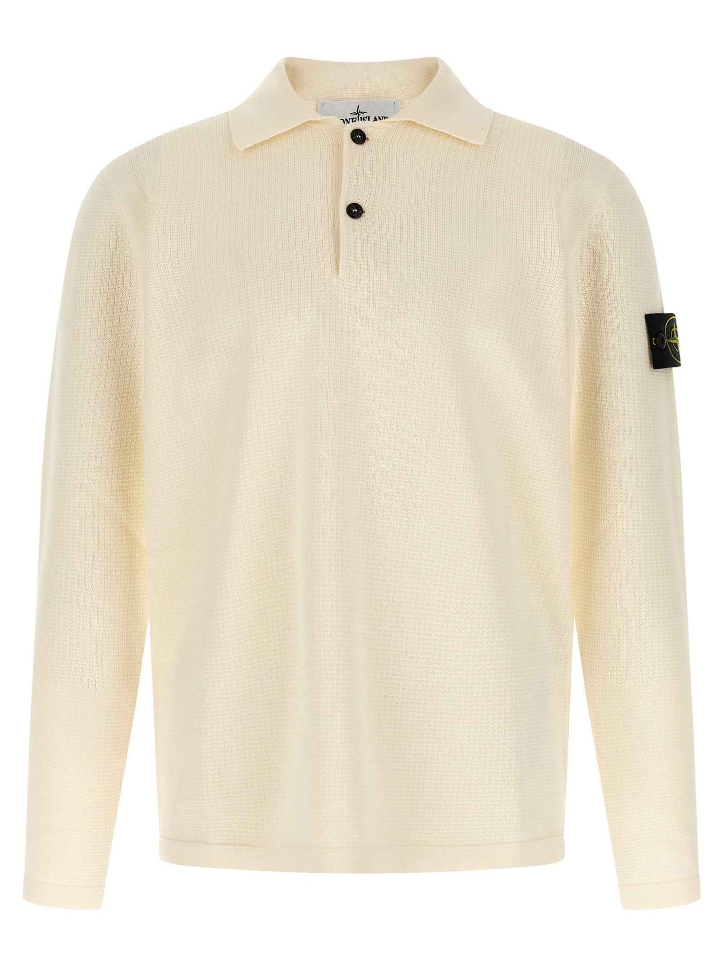 Beige Cotton Polo Shirt