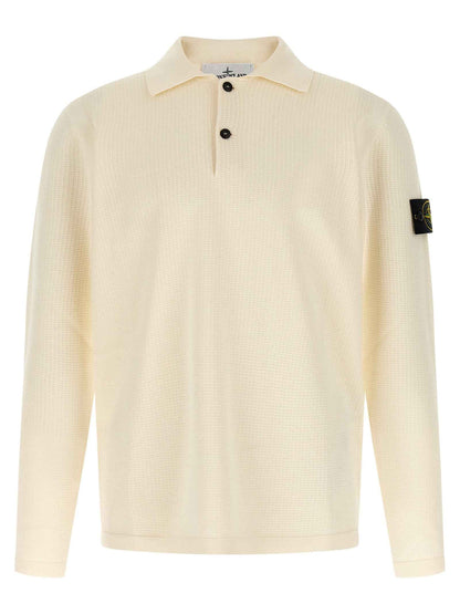 Beige Cotton Polo Shirt