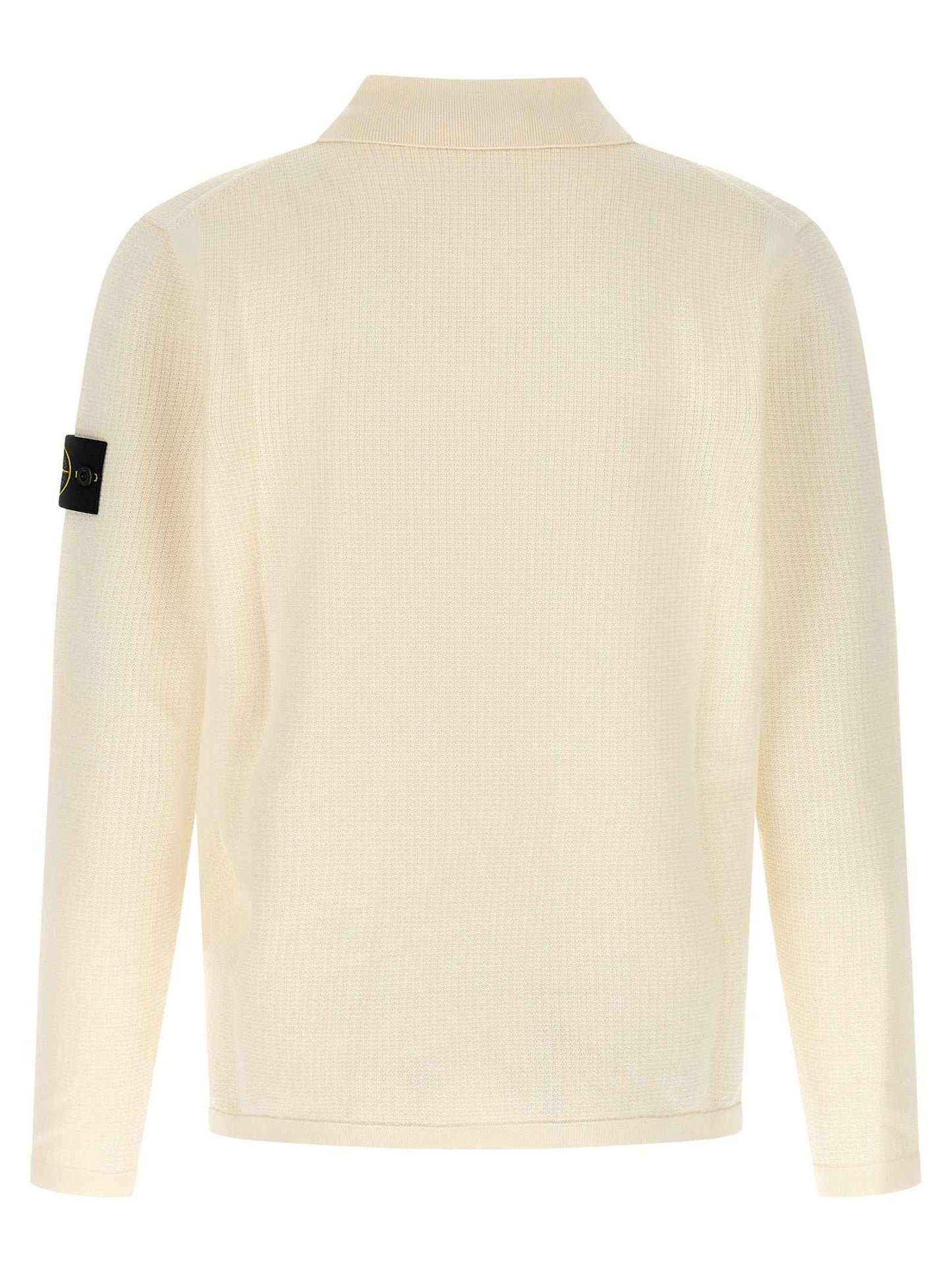 Beige Cotton Polo Shirt
