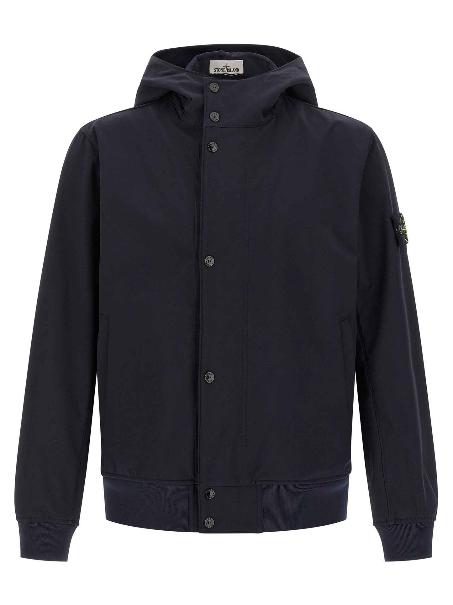 Blue Polyester Shell Jacket