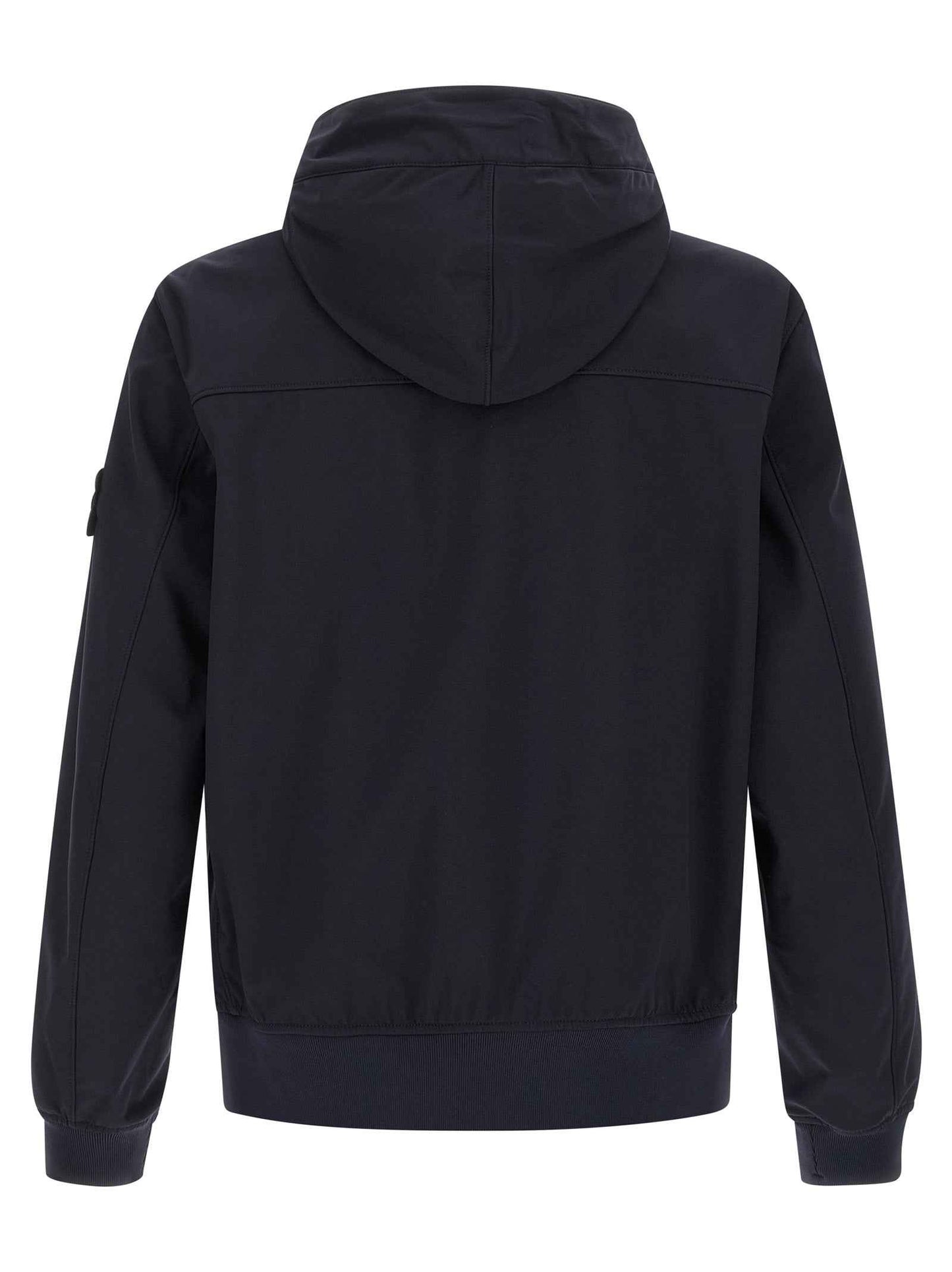 Blue Polyester Shell Jacket