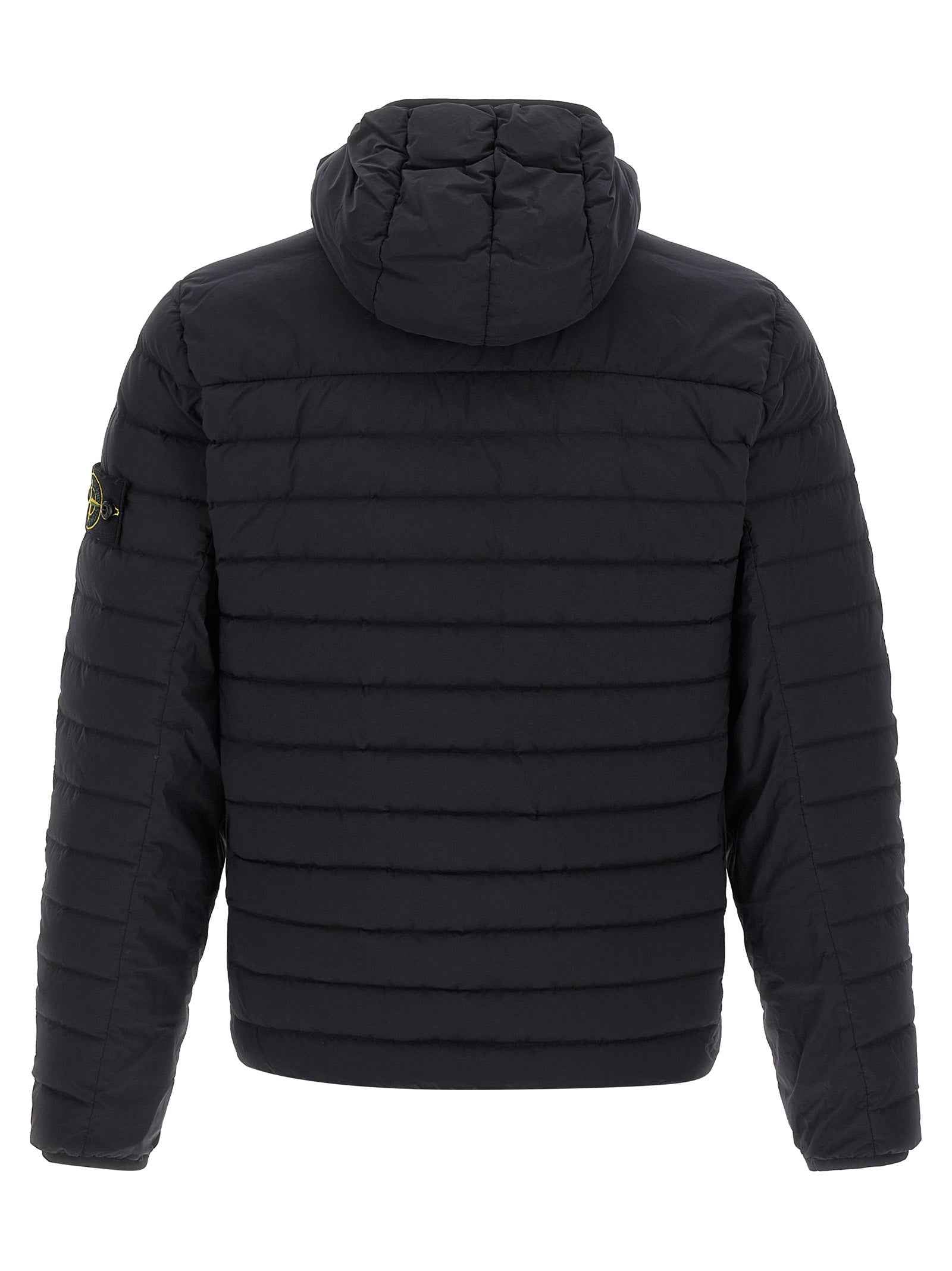 Blue Polyamide Full-Length Jacket