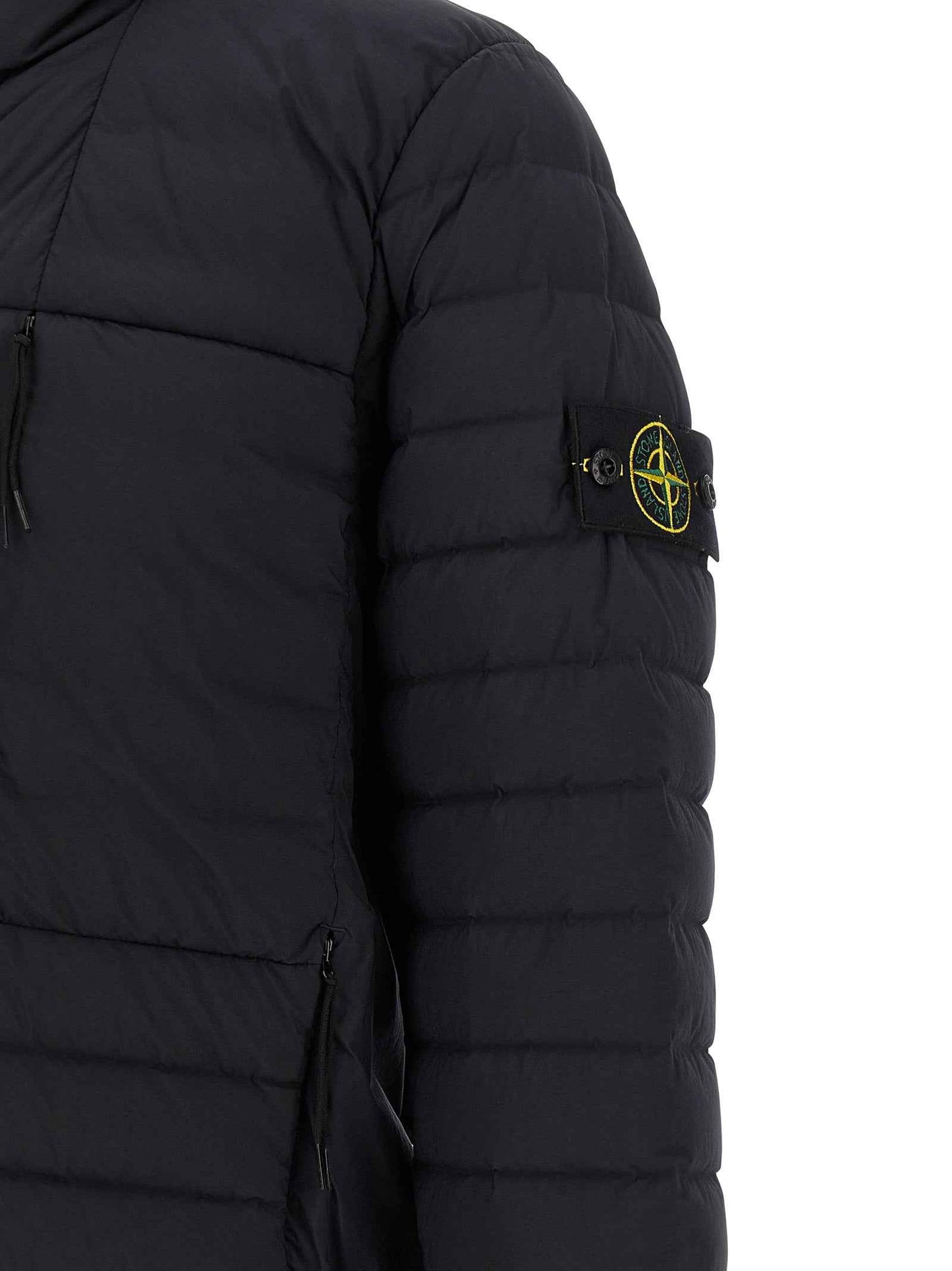 Blue Polyamide Full-Length Jacket
