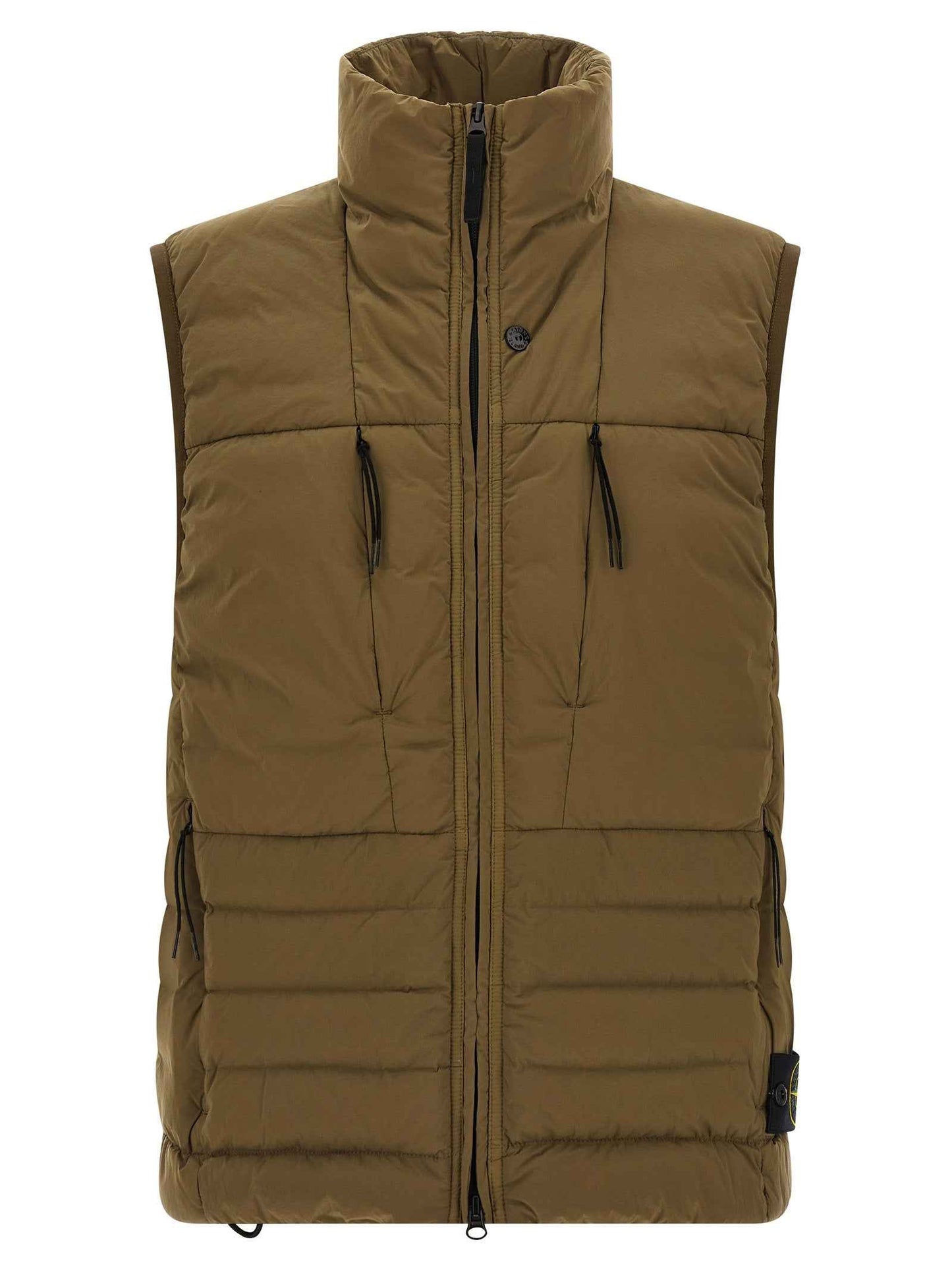 Bicolor Polyamide Sleeveless Jacket