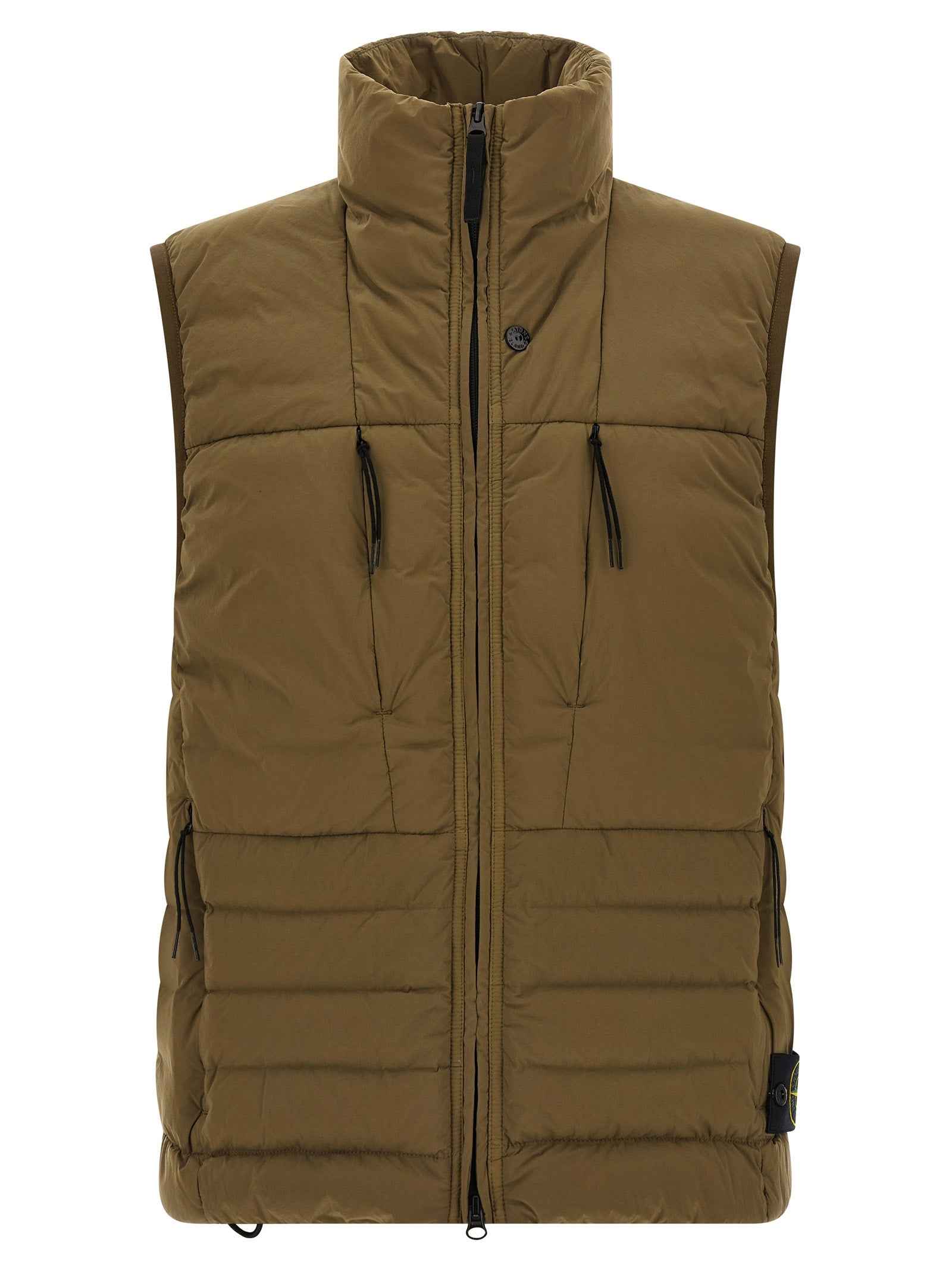 Bicolor Polyamide Sleeveless Jacket