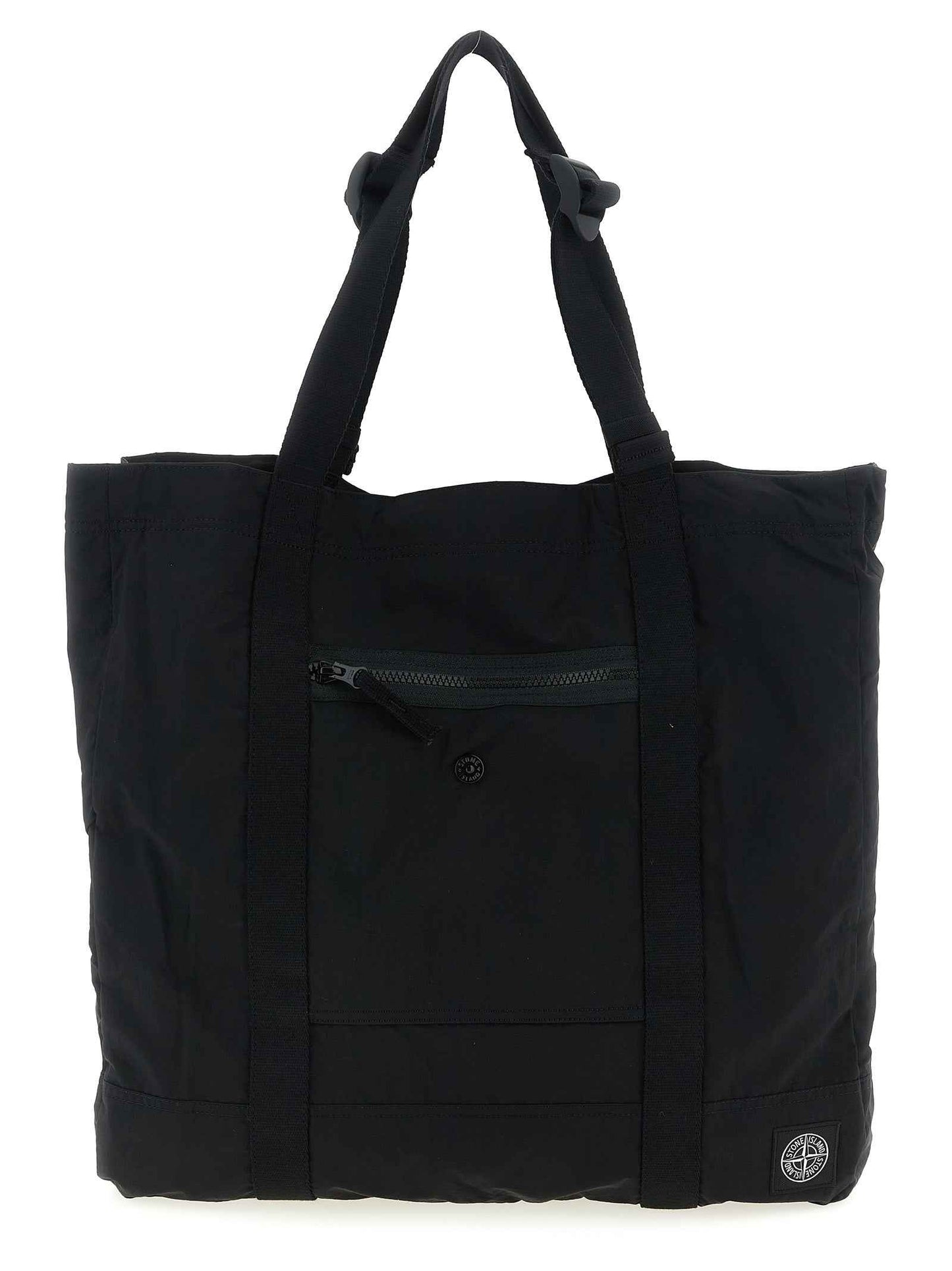 Black Polyamide Tote Bag
