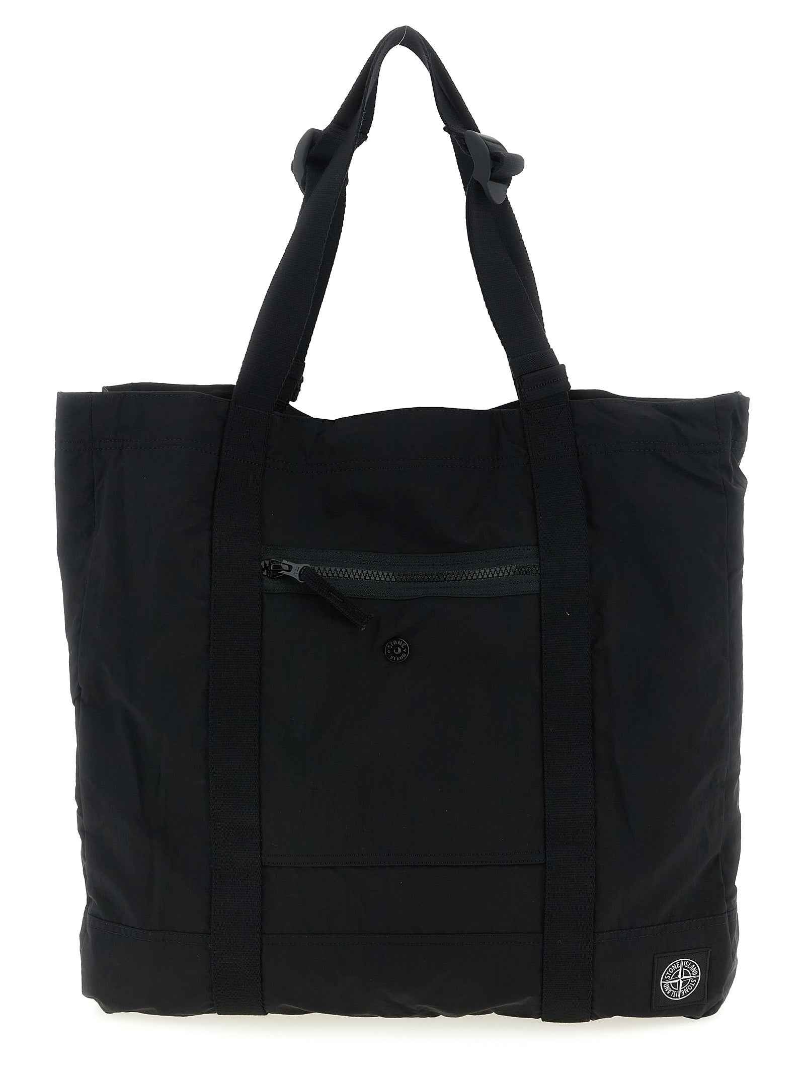 Black Polyamide Tote Bag