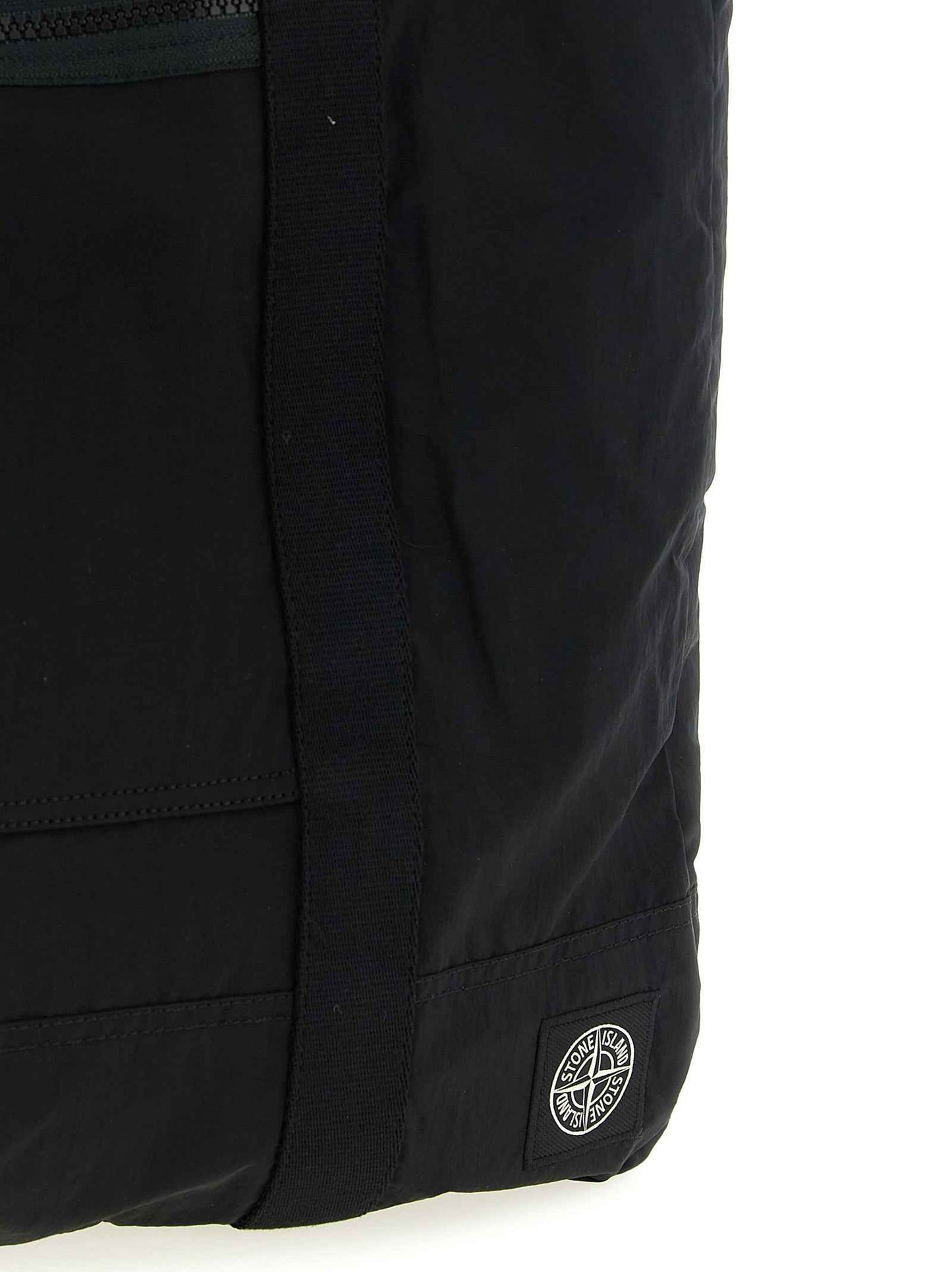 Black Polyamide Tote Bag