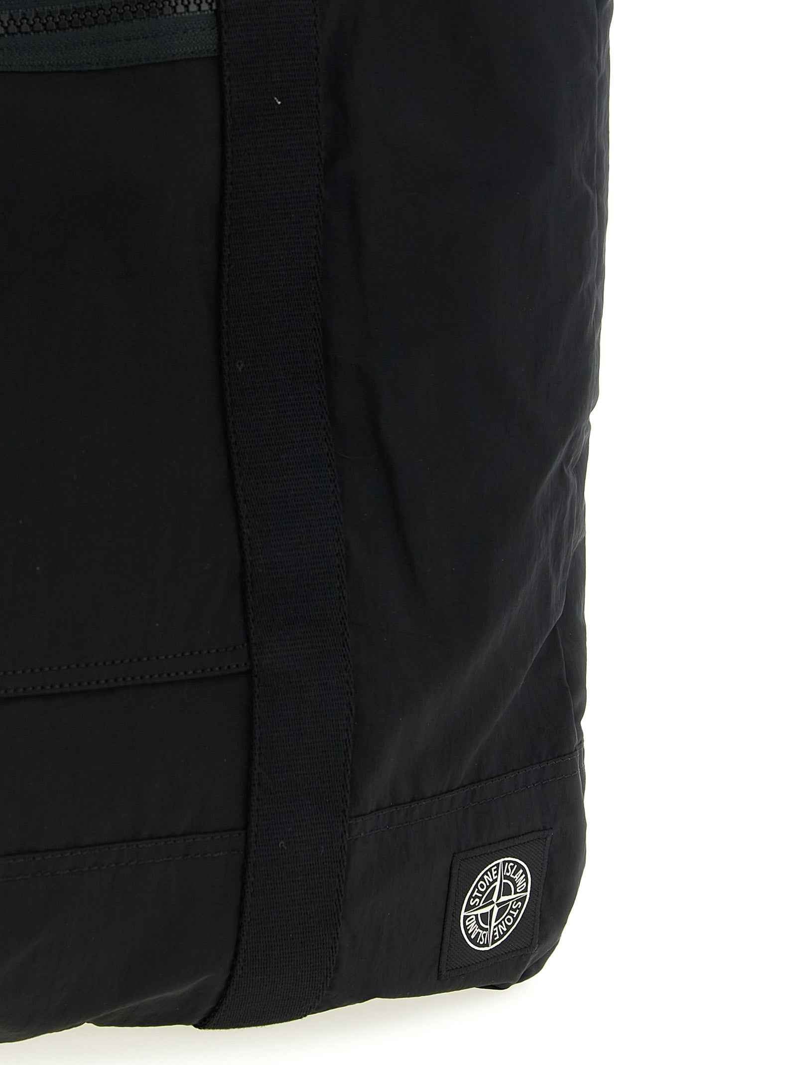 Black Polyamide Tote Bag