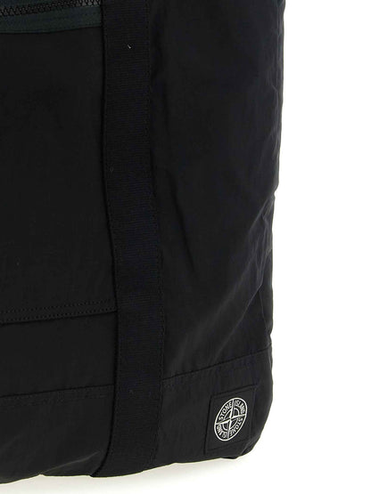 Black Polyamide Tote Bag