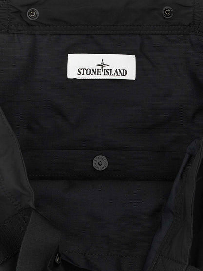 Black Polyamide Tote Bag