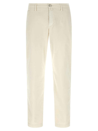 White Cotton Chino Pants
