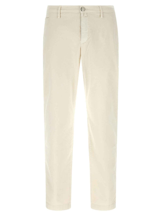 White Cotton Chino Pants
