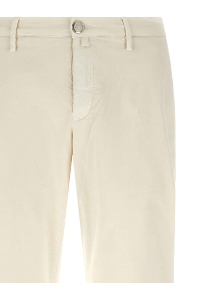 White Cotton Chino Pants