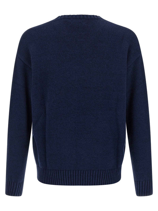 Blue Linen Cardigan