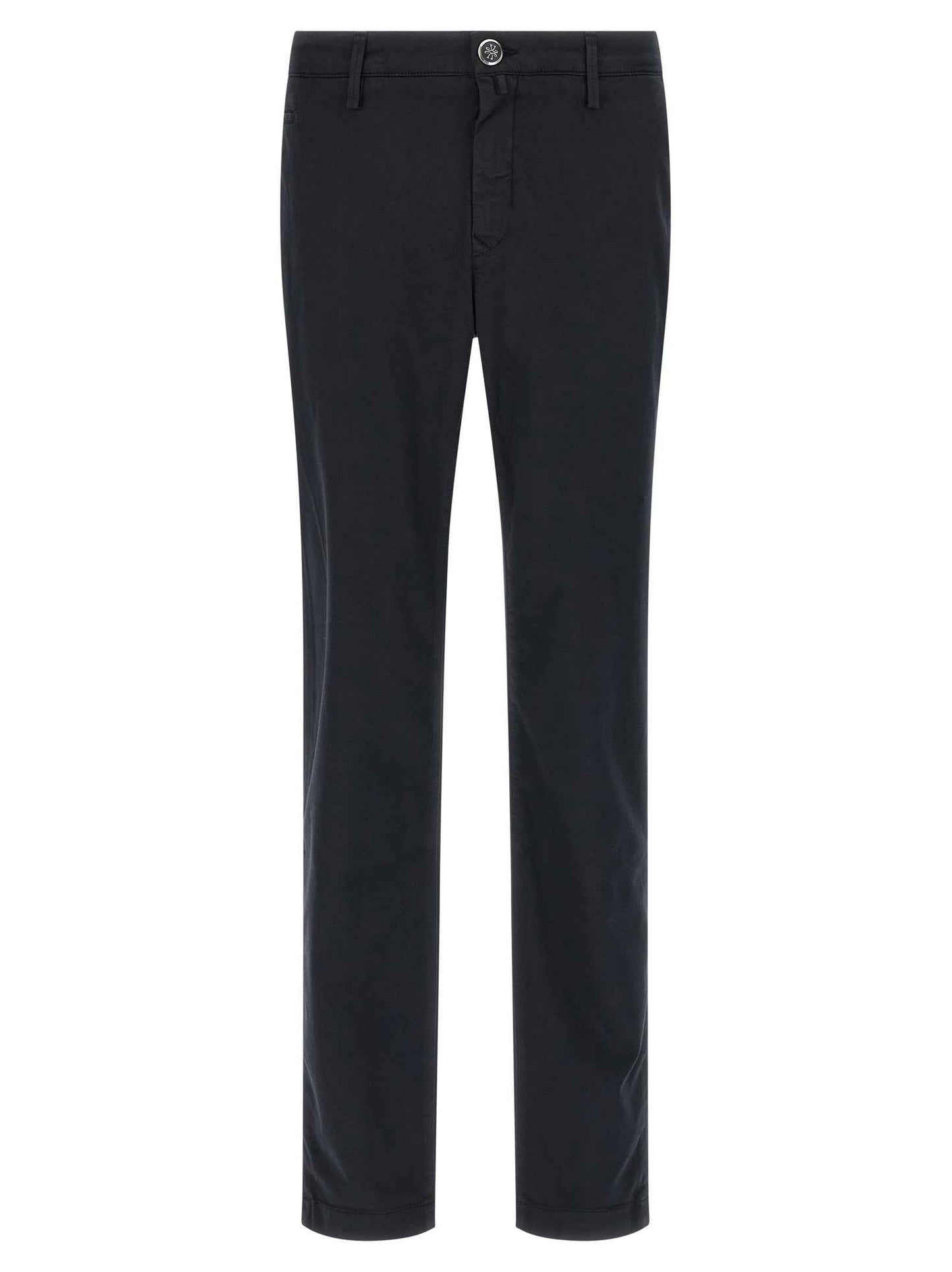 Blue Cotton Chino Pants