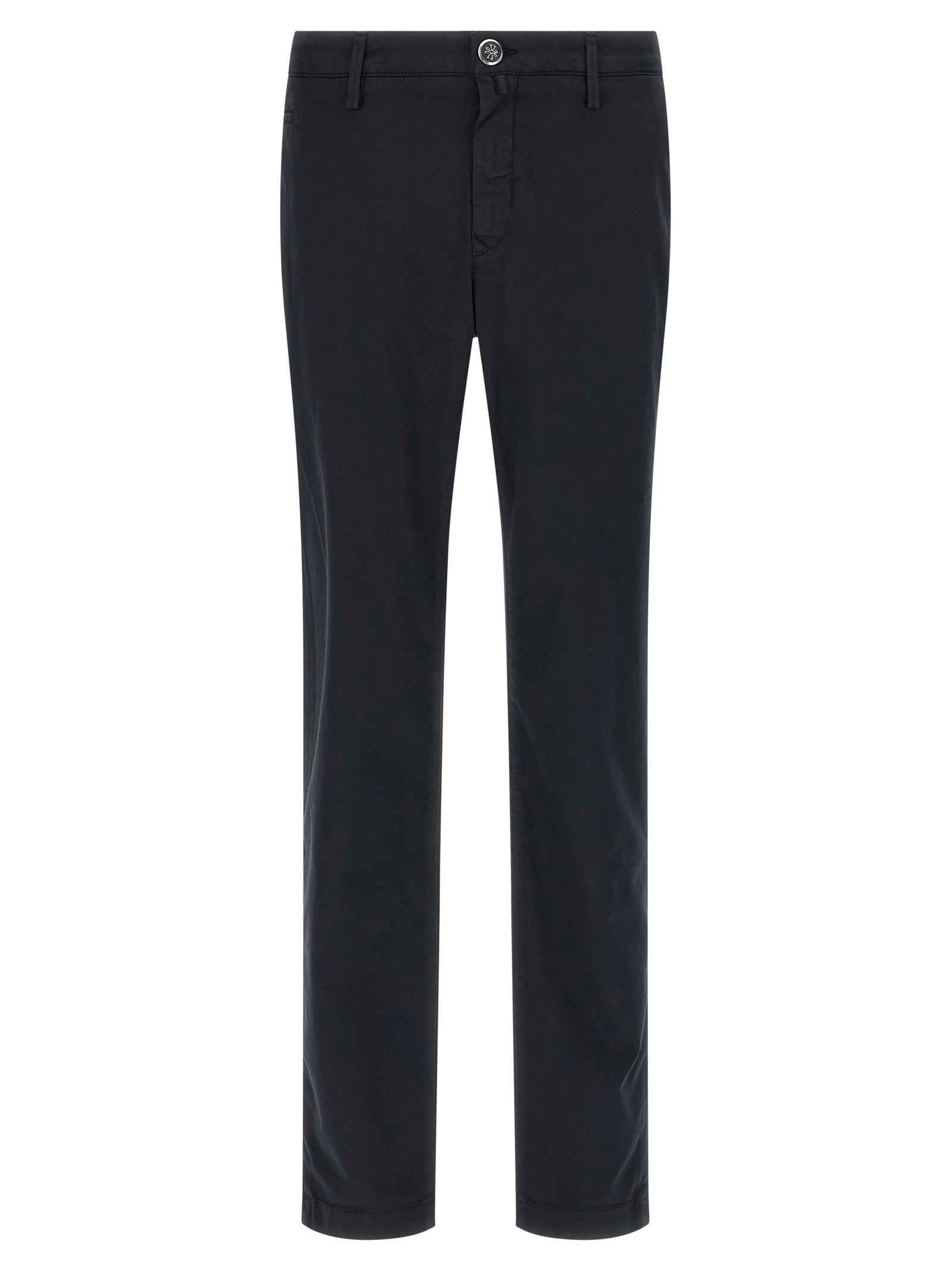 Blue Cotton Chino Pants