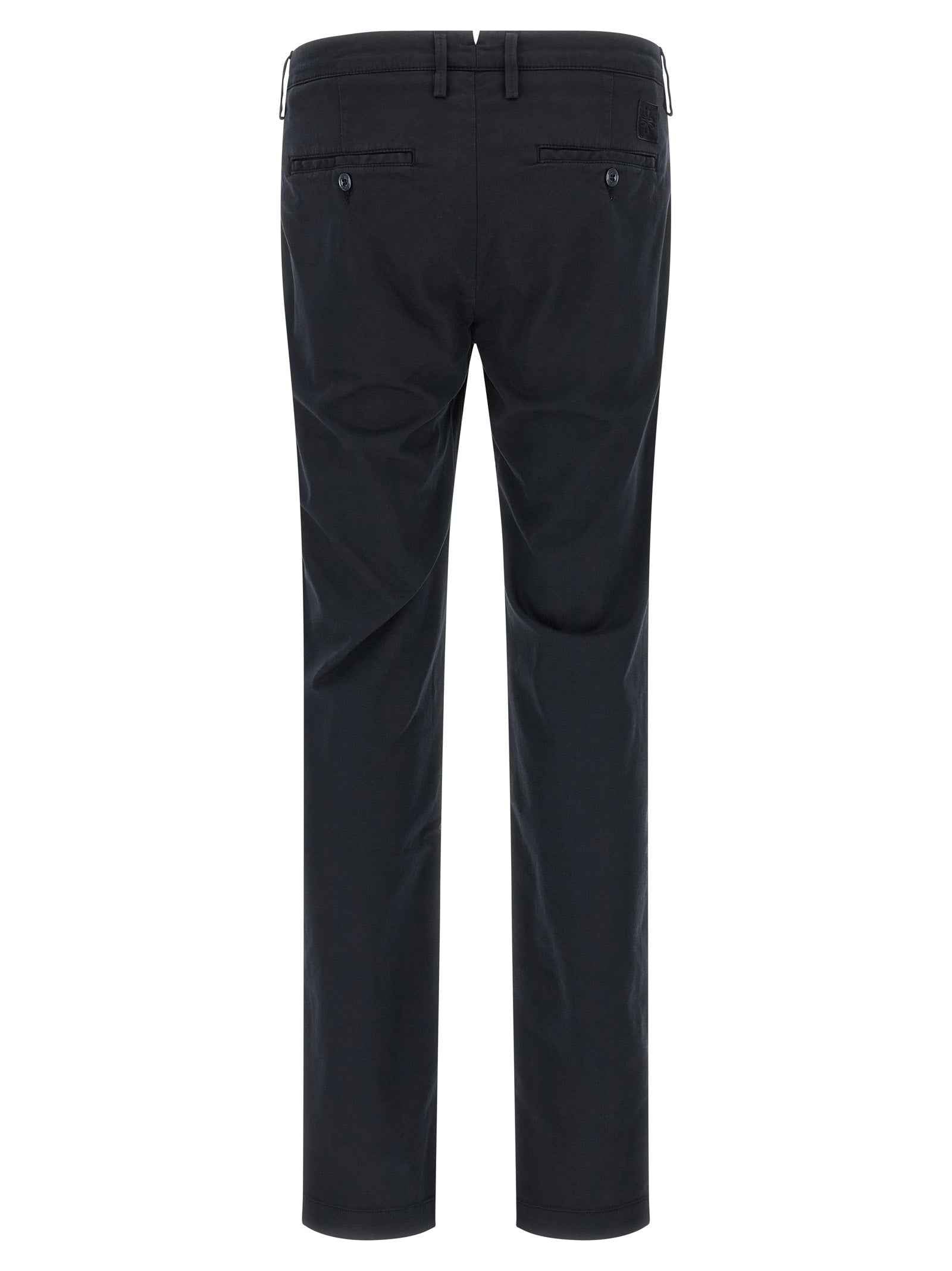 Blue Cotton Chino Pants