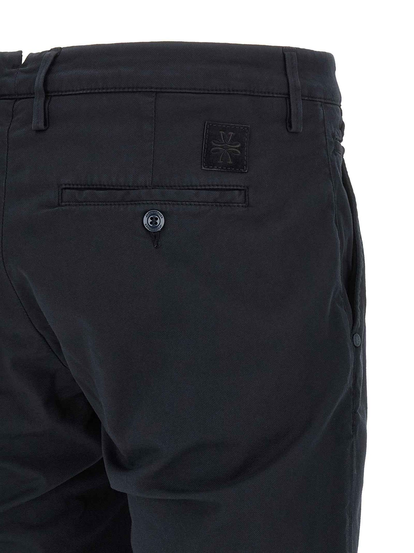 Blue Cotton Chino Pants