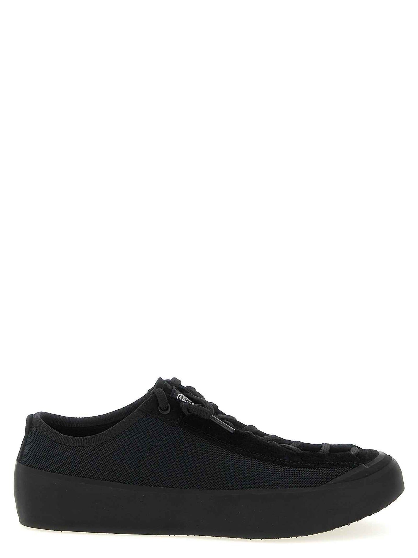 Black Calfskin Athletic Sneakers