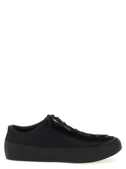 Black Calfskin Athletic Sneakers