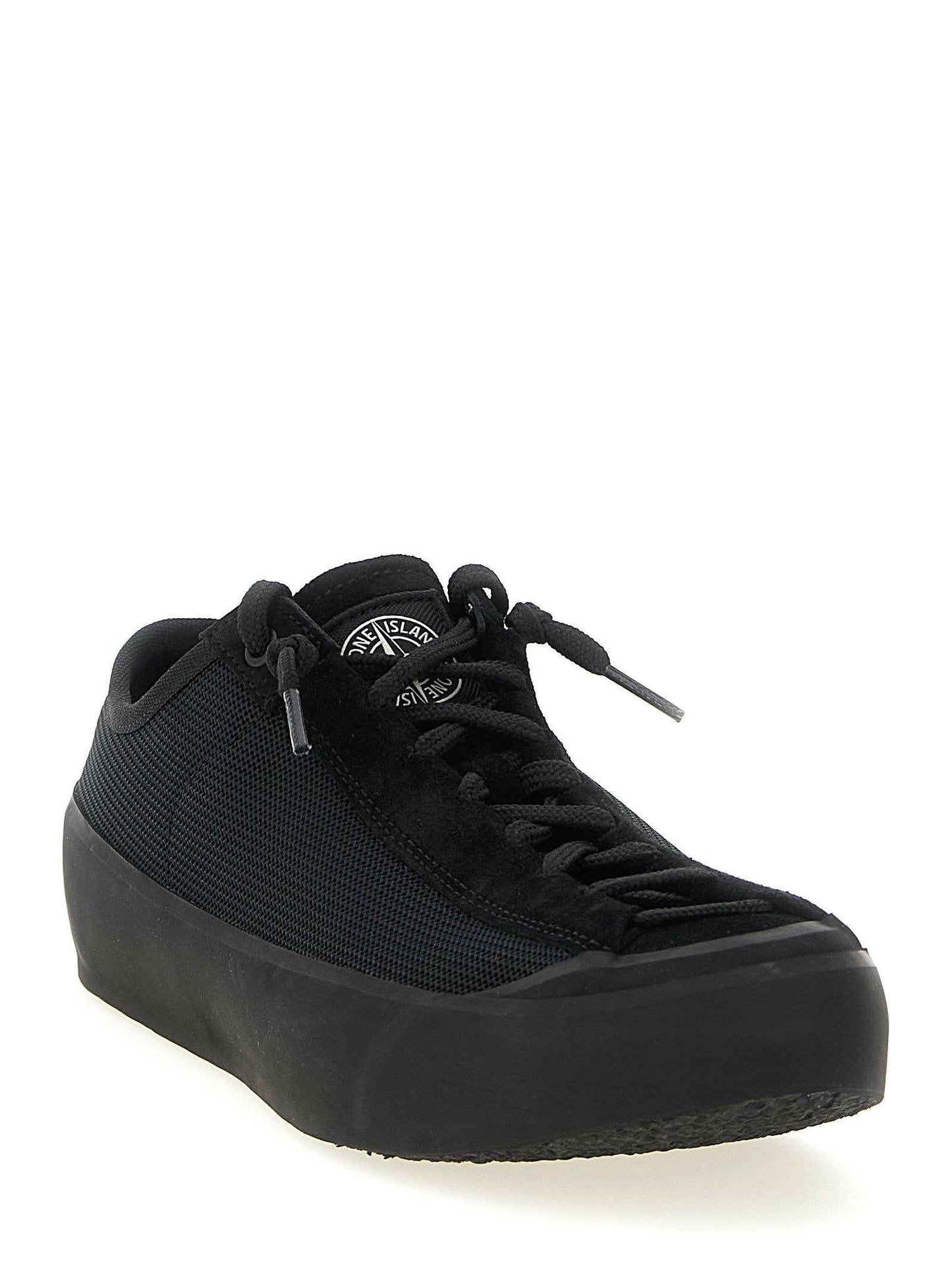 Black Calfskin Athletic Sneakers