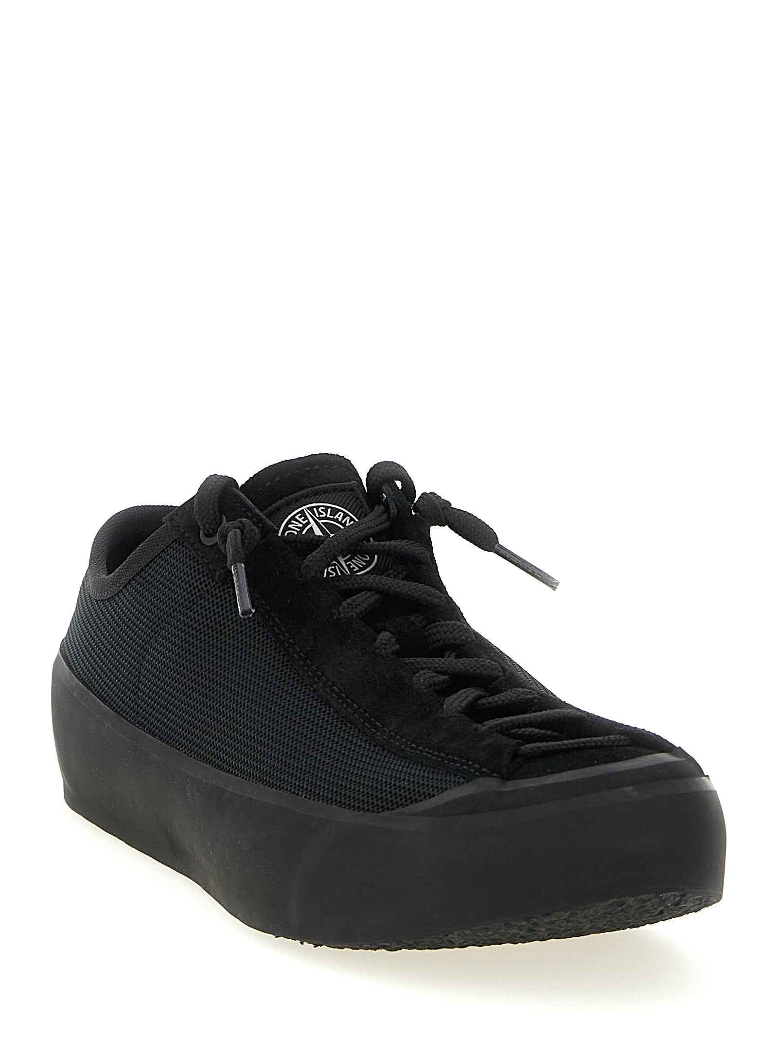 Black Calfskin Athletic Sneakers