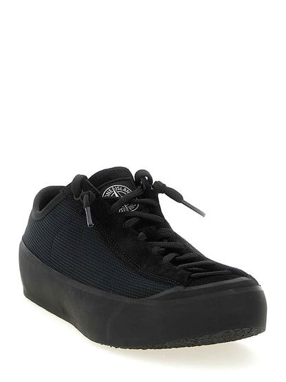 Black Calfskin Athletic Sneakers