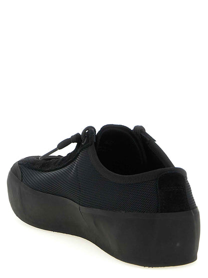 Black Calfskin Athletic Sneakers