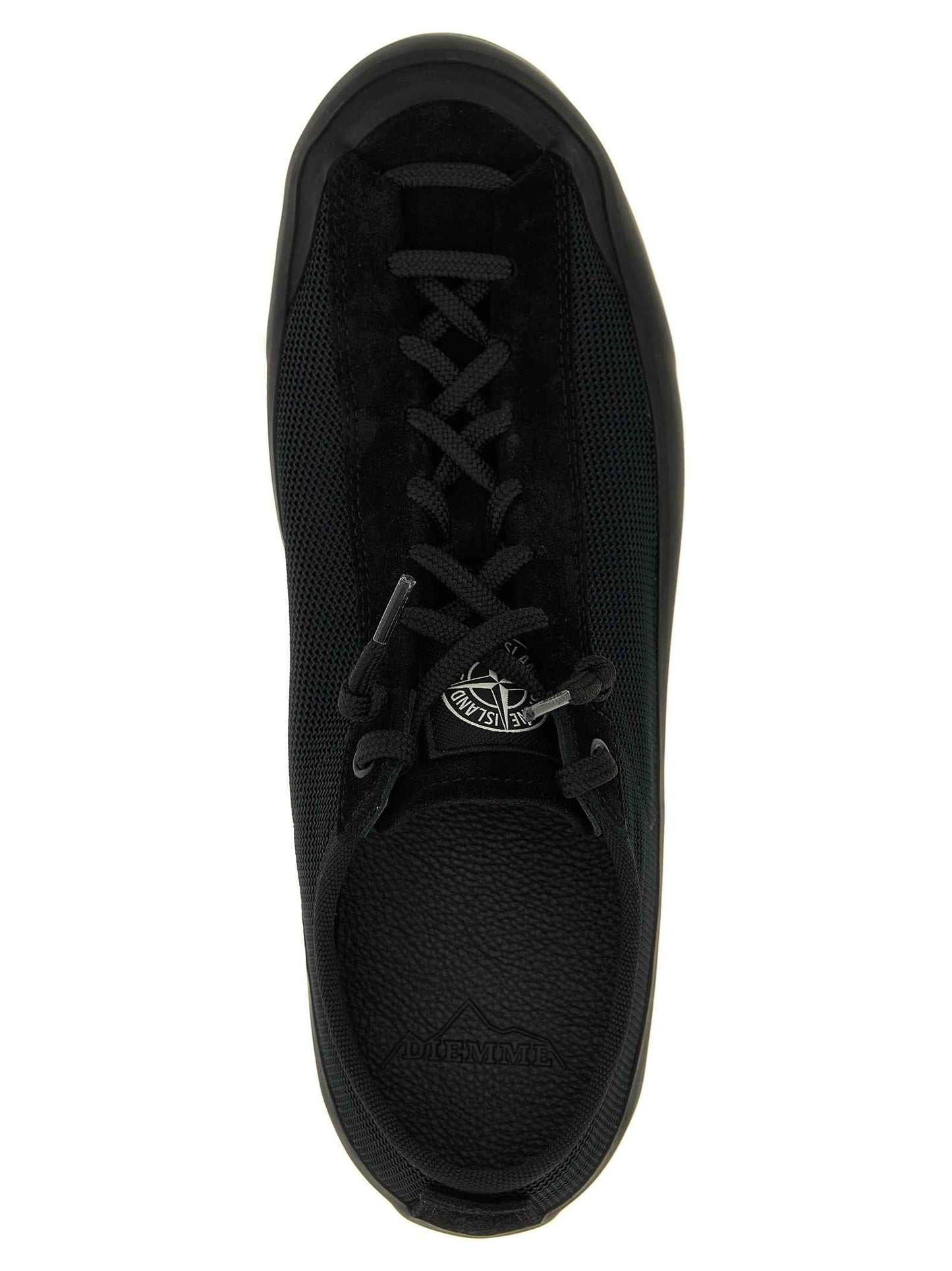 Black Calfskin Athletic Sneakers