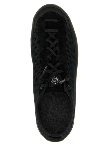 Black Calfskin Athletic Sneakers