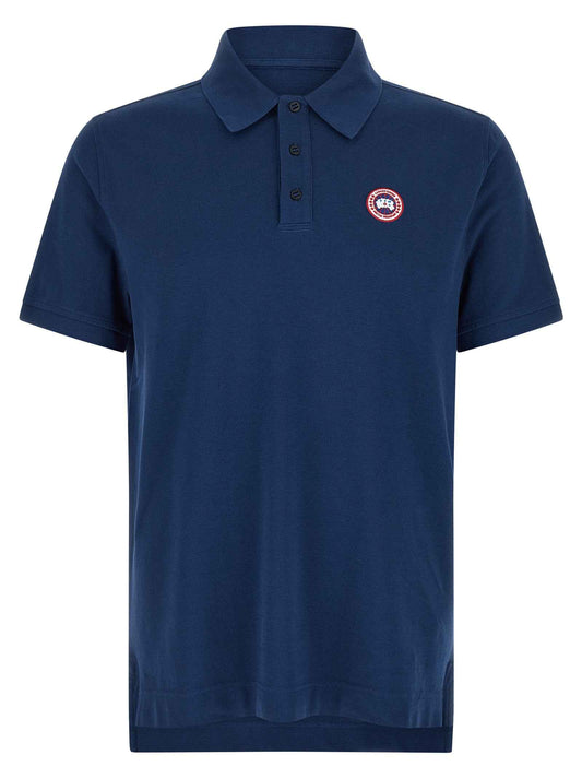 Blue Cotton Polo Shirt