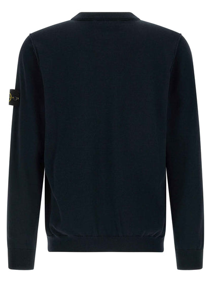 Blue Cotton Cardigan