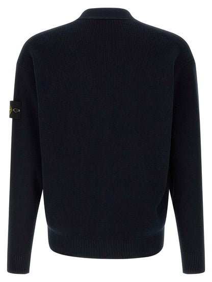 Blue Cotton Cardigan