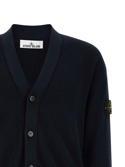 Blue Cotton Cardigan