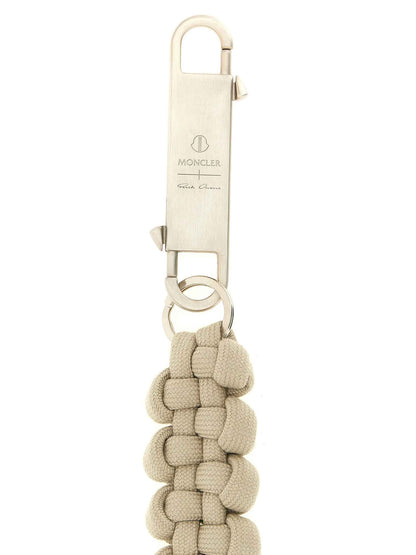 Gray Polyester Keychain