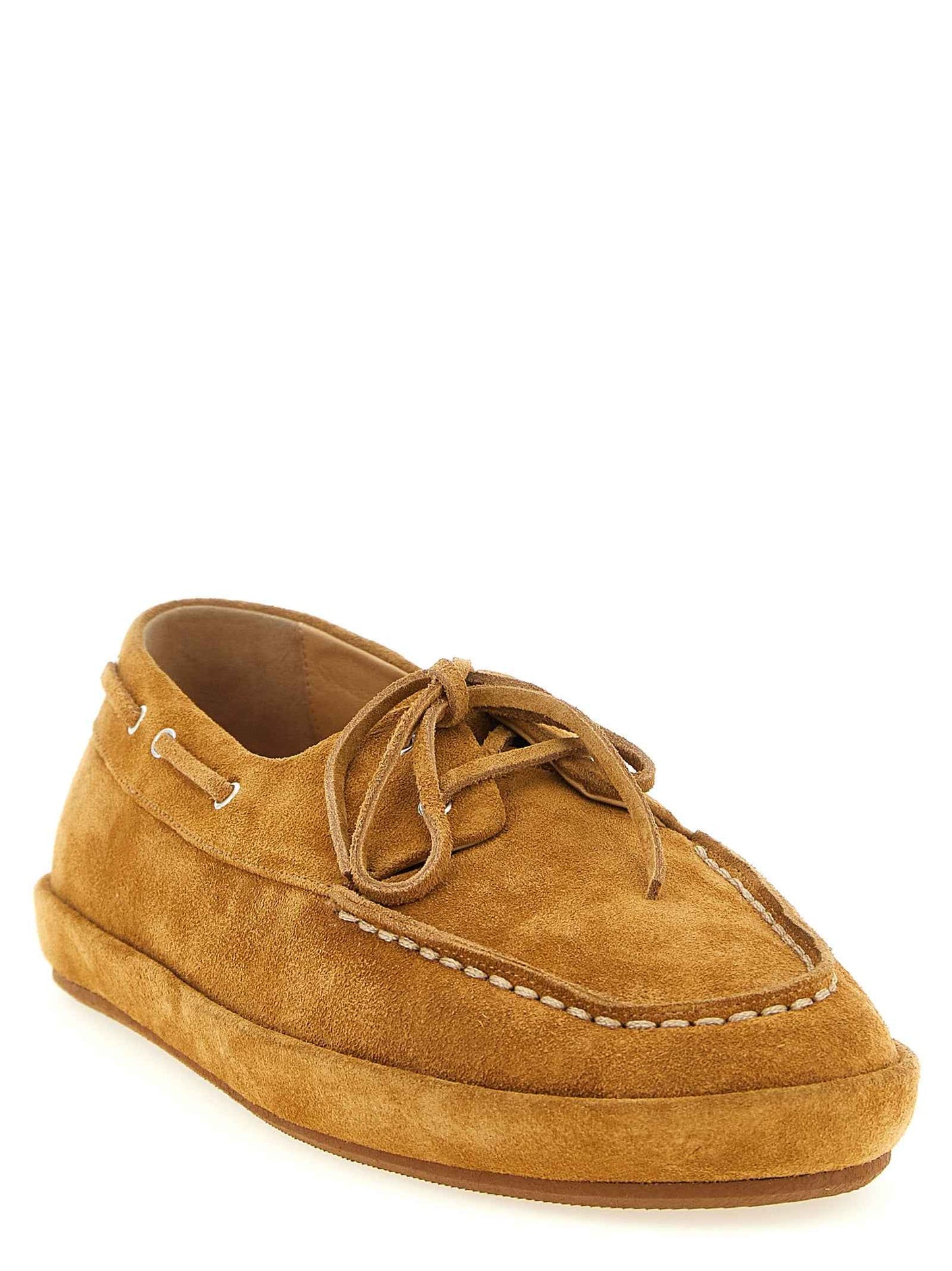 Brown Calfskin Slip-On Loafers