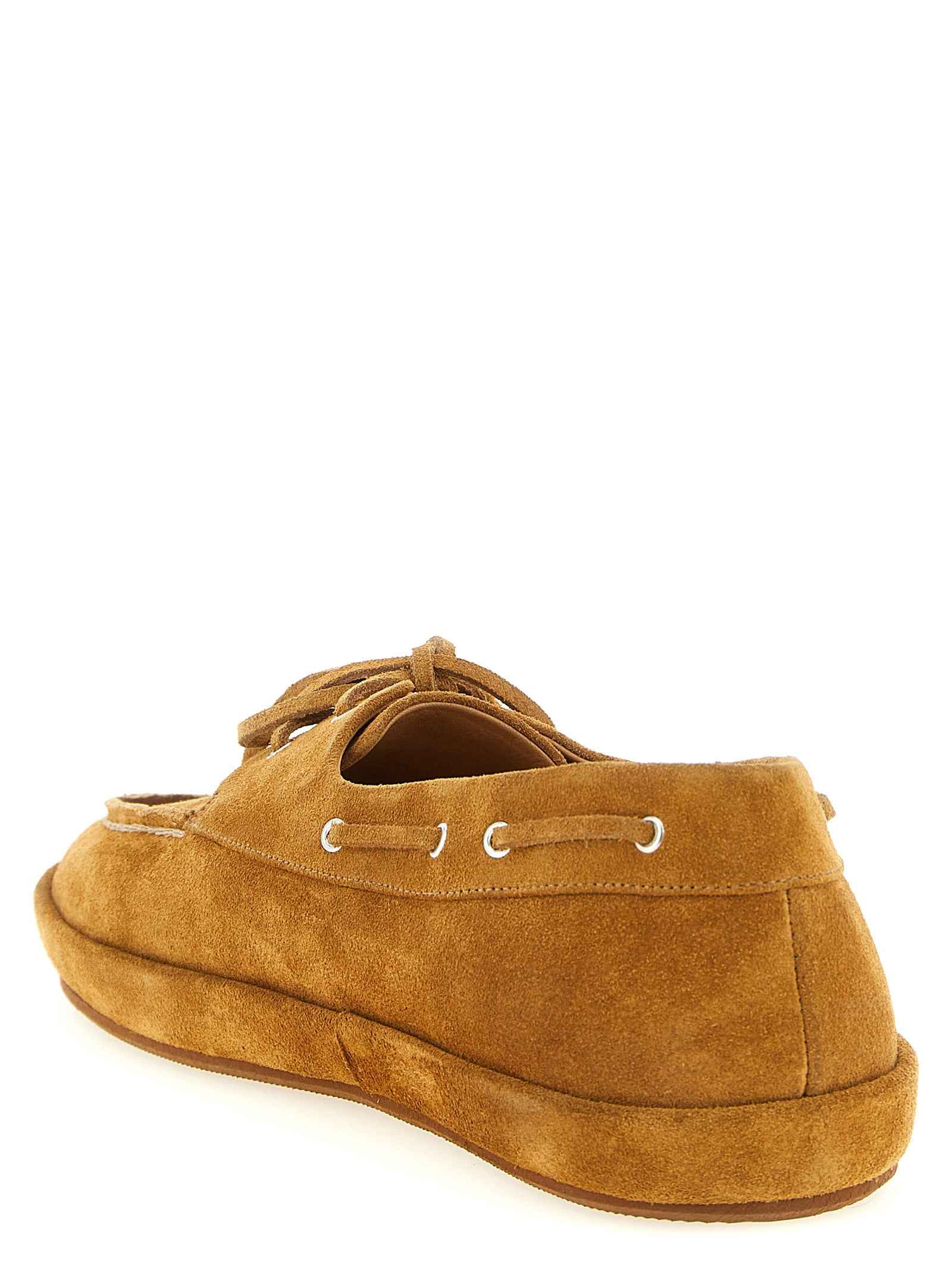 Brown Calfskin Slip-On Loafers