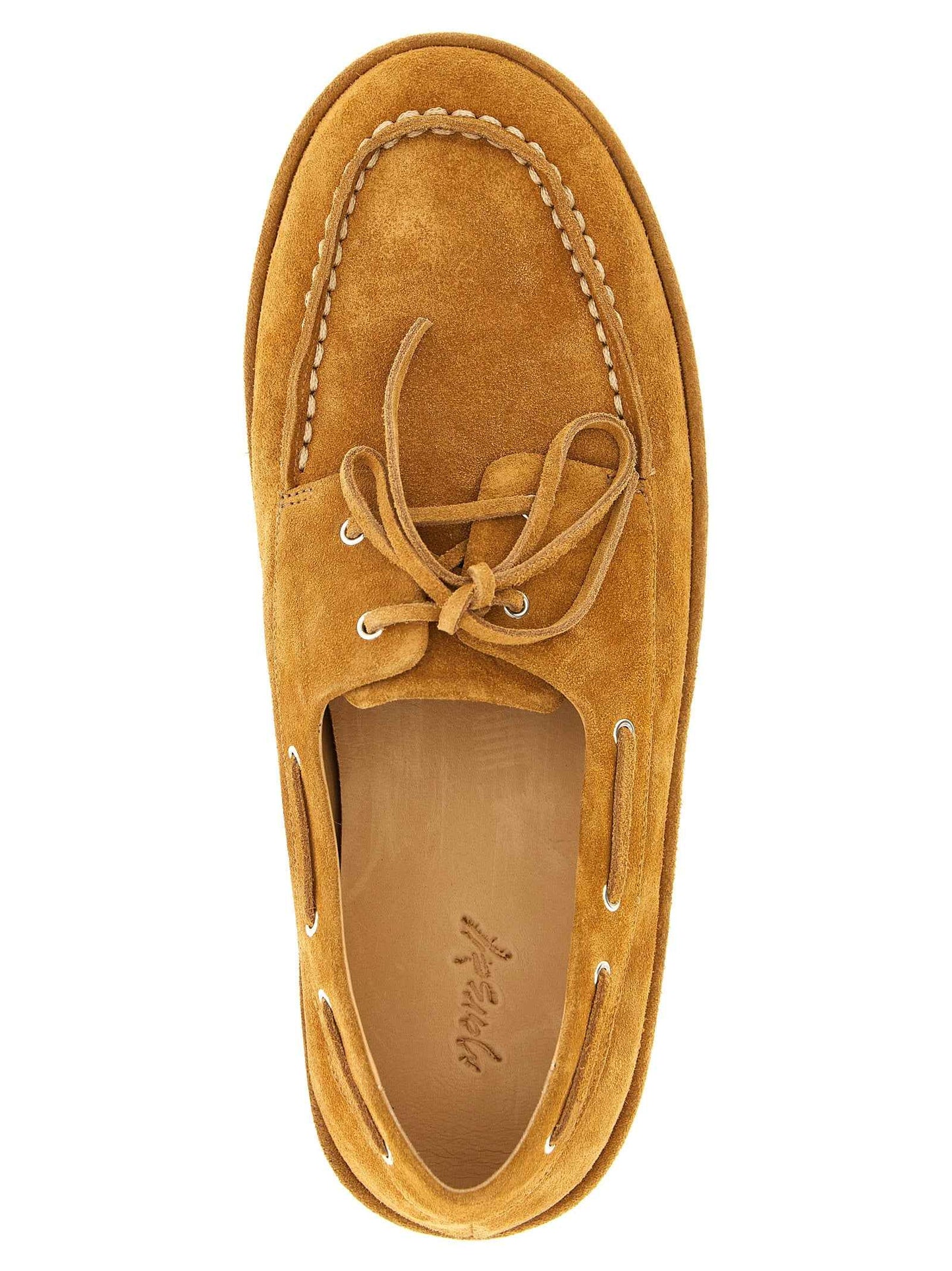 Brown Calfskin Slip-On Loafers