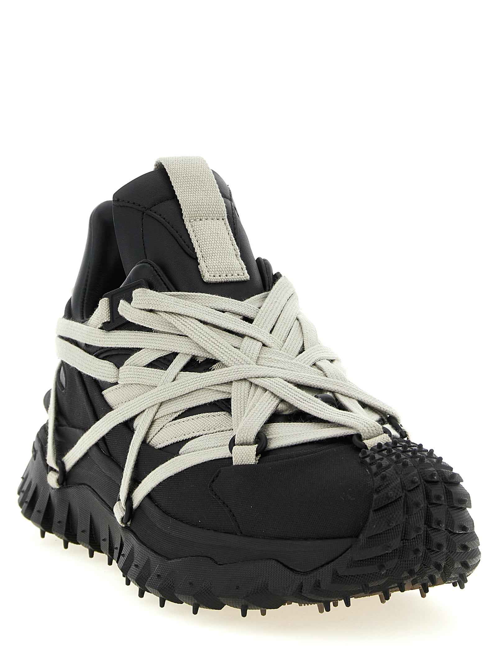 Black Cowhide Athletic Sneakers