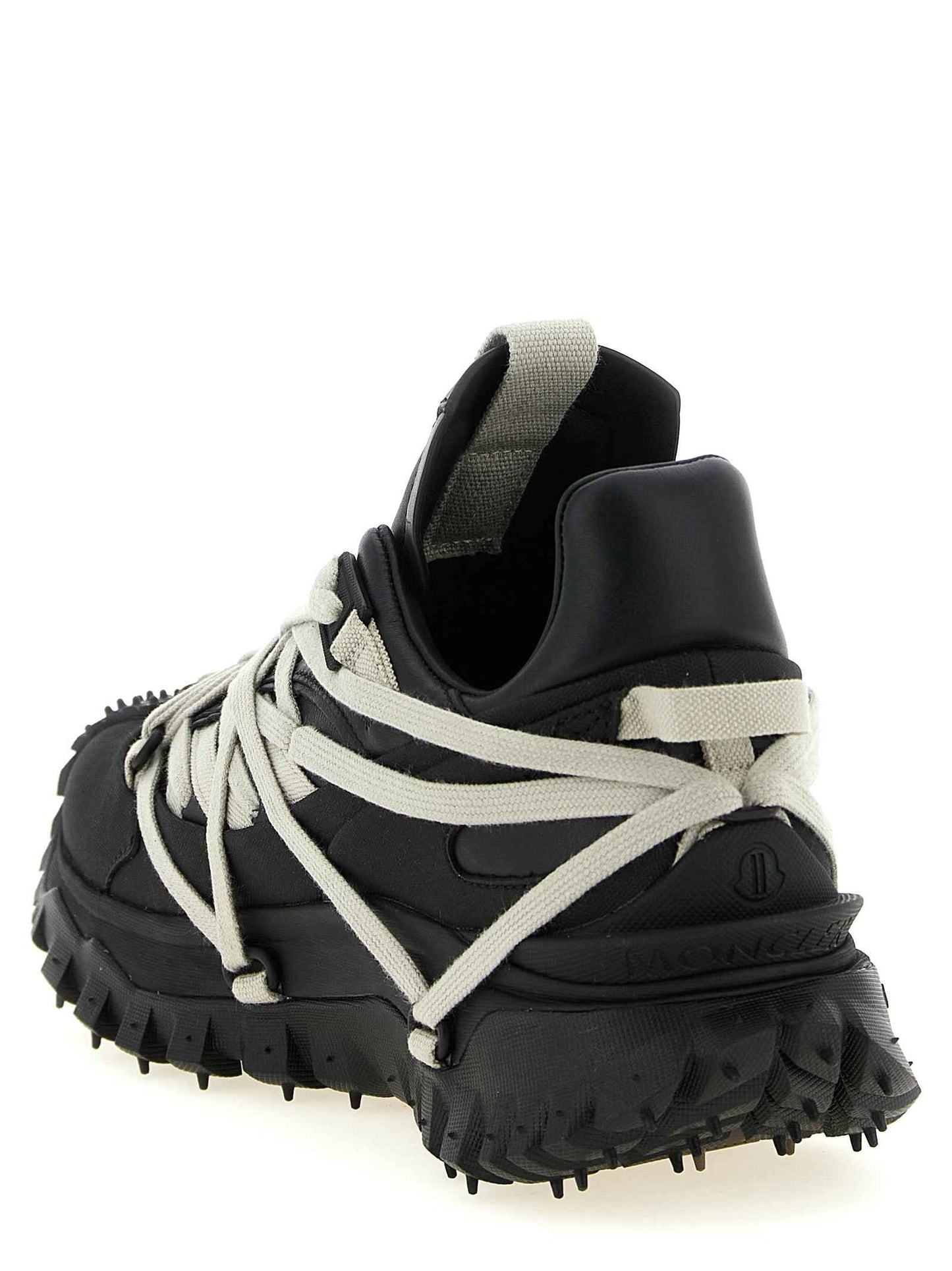 Black Cowhide Athletic Sneakers