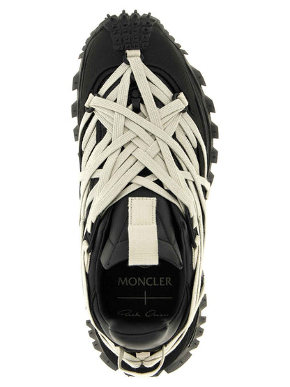 Black Cowhide Athletic Sneakers