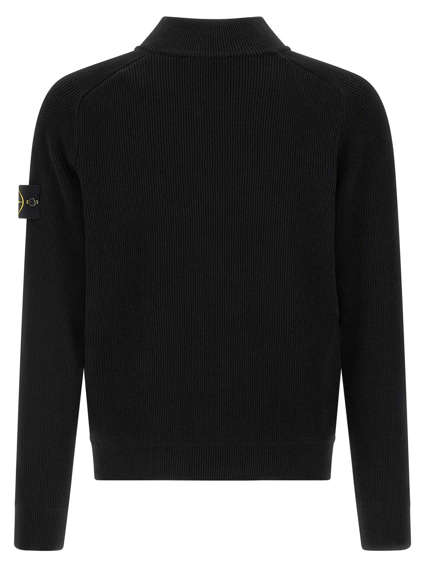 Black Cotton Cardigan