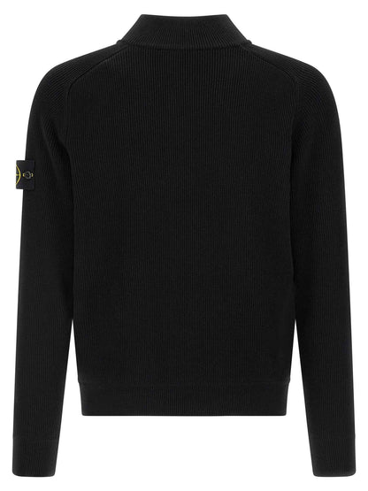 Black Cotton Cardigan
