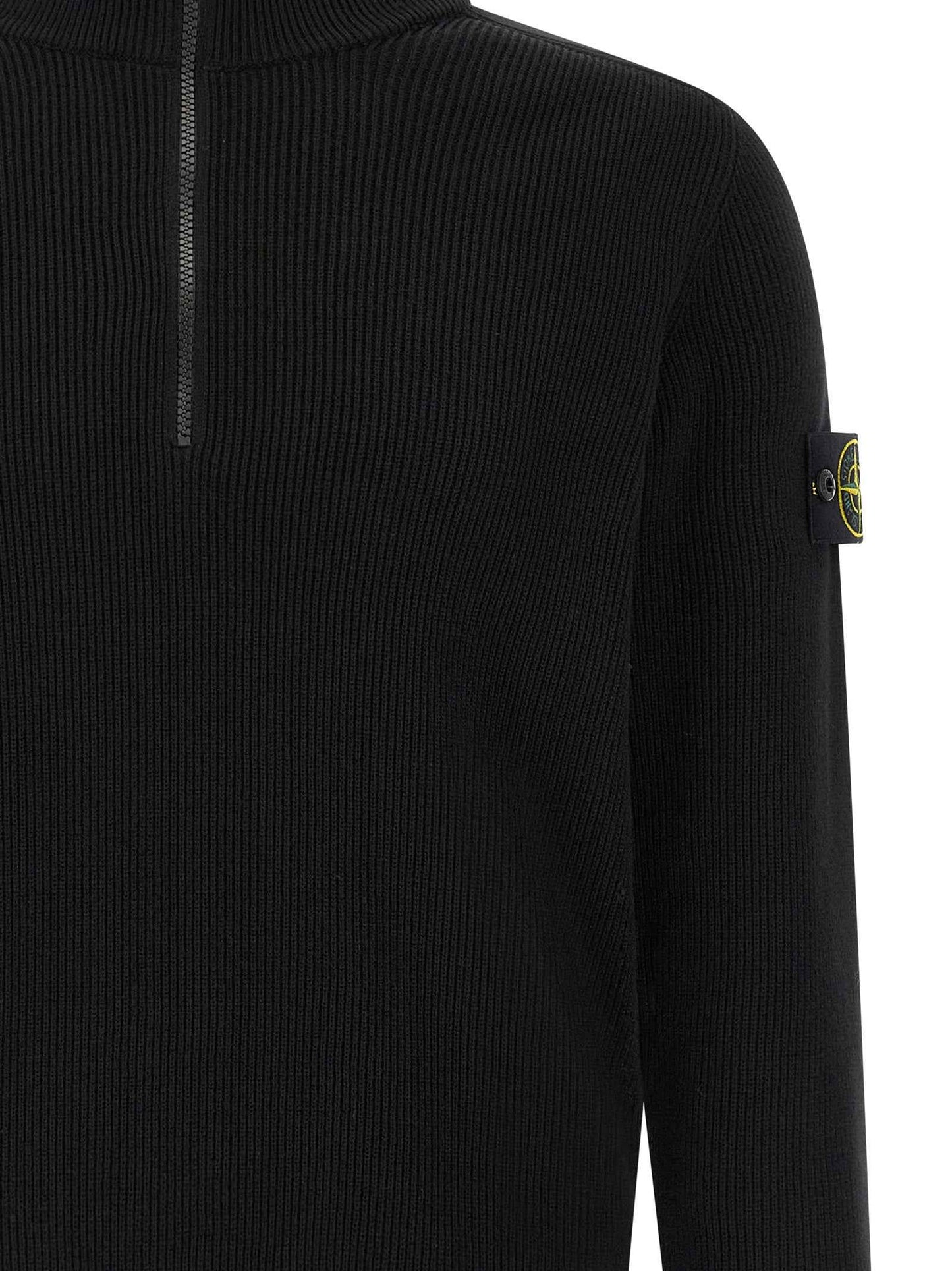 Black Cotton Cardigan